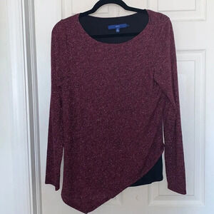 Apt. 9 sequined asymmetrical sweater